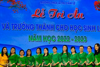 Trường THCS Lê Thị Cẩm Lệ (TP Bạc Liêu) luôn quan tâm động viên, khích lệ những giáo viên có thành tích giảng dạy. (Ảnh Trọng Duy)