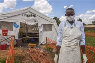 Khu vực điều trị cho các trường hợp mắc bệnh tả tại Lilongwe, Malawi. Ảnh tư liệu: AFP/TTXVN