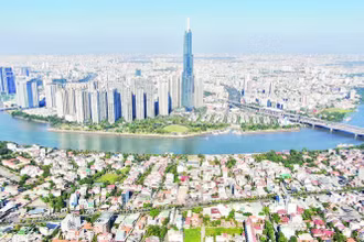 Một góc đô thị Thành phố Hồ Chí Minh hôm nay. (Ảnh: THẾ ANH)