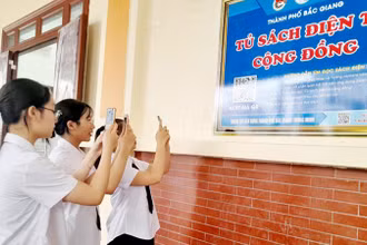 Nhiều tủ sách điện tử được triển khai tại thành phố Bắc Giang.