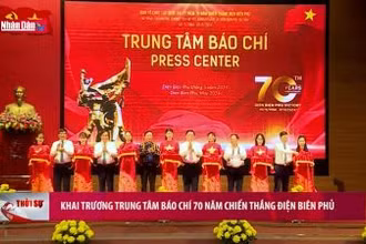 Khai trương Trung tâm Báo chí 70 năm Chiến thắng Điện Biên Phủ