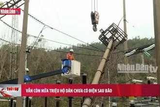 Vẫn còn nửa triệu hộ dân chưa có điện sau bão