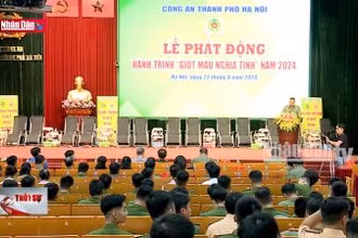 Công an Thủ đô phát động hành trình ''giọt máu nghĩa tình''