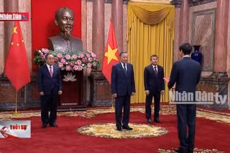 Tổng Bí thư, Chủ tịch nước tiếp các đại sứ trình Quốc thư
