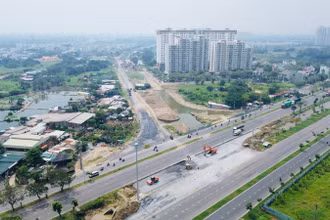 Dự án mở rộng Quốc lộ 50, đoạn tiếp giáp đường Nguyễn Văn Linh, huyện Bình Chánh.