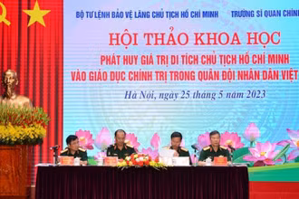 Hội thảo khoa học: “Phát huy giá trị di tích Chủ tịch Hồ Chí Minh vào giáo dục chính trị trong Quân đội nhân dân Việt Nam”.
