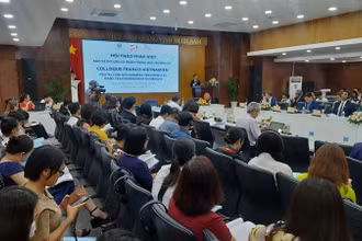 Quang cảnh Hội thảo khoa học quốc tế với chủ đề “Bảo vệ dữ liệu cá nhân trong môi trường số”.