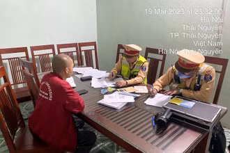 Tài xế N.K.C. làm việc tại Cơ quan công an.