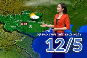 [Video] Dự báo thời tiết trưa ngày 12/5/2025: Mưa giảm, trời hửng nắng 