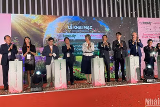 Nghi thức khai mạc Triển lãm quốc tế về ngành làm đẹp - Vietbeauty và Cosmobeauté Vietnam 2023.