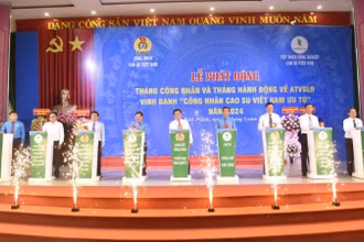 Phát động Tháng Công nhân và Tháng hành động an toàn vệ sinh lao động năm 2024 trong ngành cao-su.