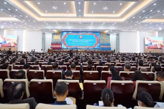 Toàn cảnh Hội nghị lần thứ 45 Ban Chấp hành Trung ương CPP khóa 5. (Ảnh: Fresh News)