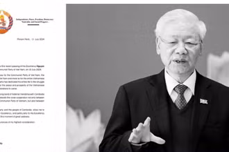 Thư chia buồn của Chủ tịch Đảng Nhân dân Campuchia Samdech Techo Hun Sen gửi Chủ tịch nước Tô Lâm.