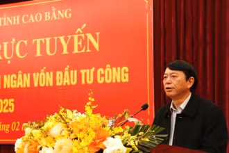 Chủ tịch Ủy ban nhân dân tỉnh Cao Bằng Hoàng Xuân Ánh chỉ đạo các giải pháp đẩy nhanh tiến độ giải ngân vốn đầu tư công năm 2025.