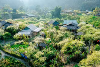 Ở độ cao hơn 1.500m, Mường Lống quanh năm mát mẻ, đẹp như một bức tranh thủy mặc giữa đại ngàn Trường Sơn. (Ảnh: NHẬT THANH)