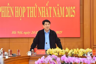 Chủ tịch nước Lương Cường phát biểu tại phiên họp thứ nhất năm 2025 Ban chỉ đạo Cải cách tư pháp Trung ương.