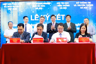 Hiệp hội Phần mềm và Dịch vụ Công nghệ thông tin (VINASA) và Sở Thông tin và Truyền thông thành phố Hà Nội ký Bản ghi nhớ hợp tác.