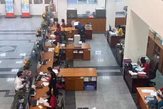 Kho bạc Nhà nước theo mô hình mới đã giúp giảm 465 đầu mối trong toàn hệ thống. (Ảnh: MINH PHƯƠNG) 