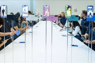 Điện thoại iPhone của Apple được giới thiệu tại Cupertino, California, Mỹ. Ảnh: THX/TTXVN