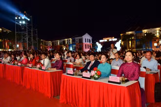 Đại biểu dự lễ khai mạc Năm du lịch Tuyên Quang 2025.