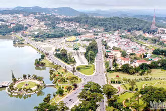 Khu vực trung tâm thành phố Đà Lạt.