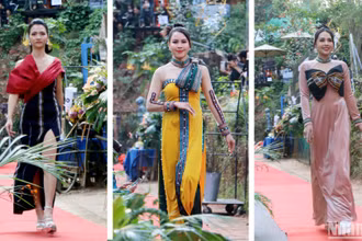 Dalat Street Fashion Show ra mắt bộ sưu tập "Hoa Lang Biang" của nhà thiết kế người Cơ Ho K’Jona.