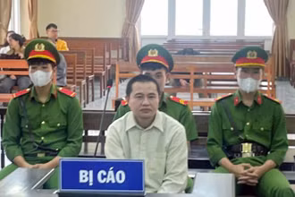 Bị cáo Hoàng Việt Khánh tại phiên tòa.