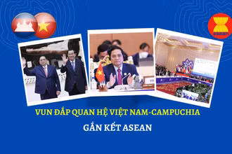 Vun đắp quan hệ Việt Nam-Campuchia, gắn kết ASEAN
