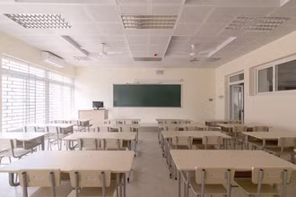 Phòng học khang trang tại Trường THCS Thanh Xuân. (Ảnh: THCS Thanh Xuân) 