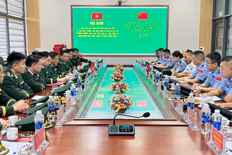 Quang cảnh buổi hội đàm.