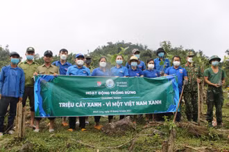 Tuổi trẻ Quảng Ngãi hưởng ứng Chương trình Triệu cây xanh-Vì một Việt Nam xanh.