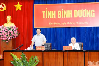 Thủ tướng Chính phủ Phạm Minh Chính phát biểu ý kiến tại buổi làm việc. 