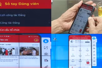 Phần mềm “Sổ tay đảng viên điện tử” được sử dụng phổ biến ở tỉnh Thái Bình thông qua điện thoại thông minh. 