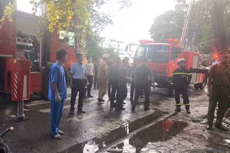Hiện trường vụ cháy.