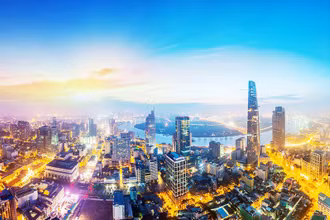 Thành phố Hồ Chí Minh ngày càng phát triển, hiện đại. (Ảnh: NGUYỄN VĂN HẢI)