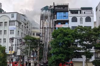 Hiện trường vụ cháy.