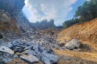Hiện trường nơi xảy ra vụ việc.