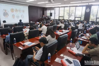 Hội thảo xúc tiến du lịch Nhật Bản tại Đà Nẵng ngày 13/7. (Ảnh: ANH ĐÀO)