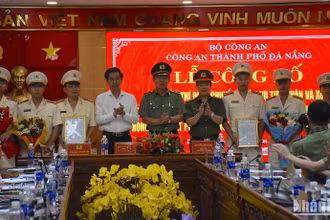 Đà Nẵng công bố thành lập Trung tâm Thông tin chỉ huy Công an Đà Nẵng. (Ảnh: ANH ĐÀO)