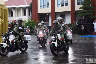 Công an thành phố Đà Nẵng kiện toàn tổ chức bảo đảm không bỏ trống địa bàn. (Ảnh: ANH ĐÀO)