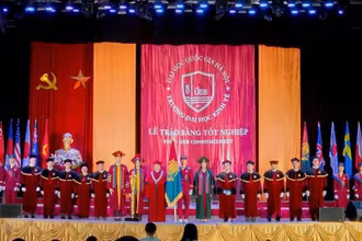 Hình ảnh tại Lễ tốt nghiệp của Trường đại học Kinh tế (Ảnh: Trường đại học Kinh tế)