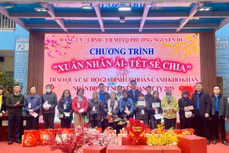 Chương trình Xuân nhân ái - Tết sẻ chia 2025 do phường Nguyễn Du tổ chức