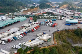 Khu vực Cửa khẩu quốc tế Hữu Nghị, tỉnh Lạng Sơn.