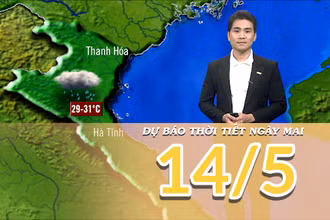 [Video] Dự báo thời tiết đêm nay và ngày mai 14/5/2025: Không khí lạnh suy yếu 