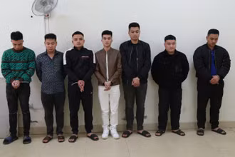 Các đối tượng bị bắt giữ.
