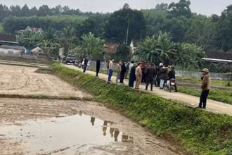 Khu vực xóm Xuân Phú, xã Đồng Thành, nơi xảy ra án mạng. Ảnh: TÚ NGUYỄN.