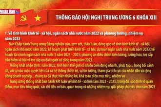 Thông báo Hội nghị Trung ương 6 khóa XIII