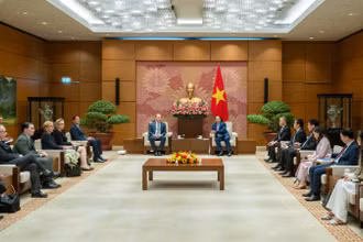Quang cảnh buổi tiếp. 