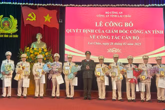 Công an Lai Châu có 11 đồng chí lãnh đạo cấp phòng tự nguyện xin nghỉ hưu trước tuổi.