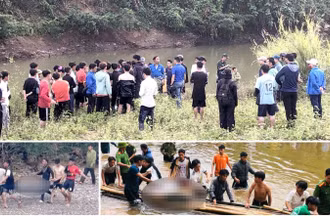 Lực lượng cứu hộ và người dân địa phương tìm thấy thi thể các nạn nhân.